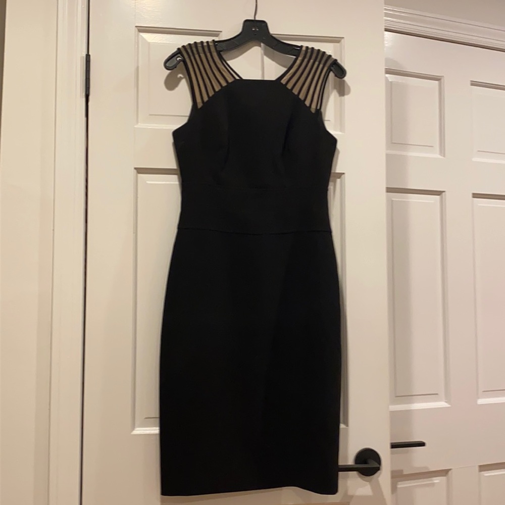 Halston black dress